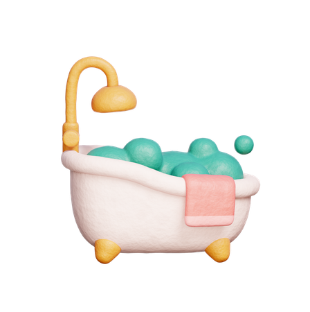 Badewanne  3D Icon