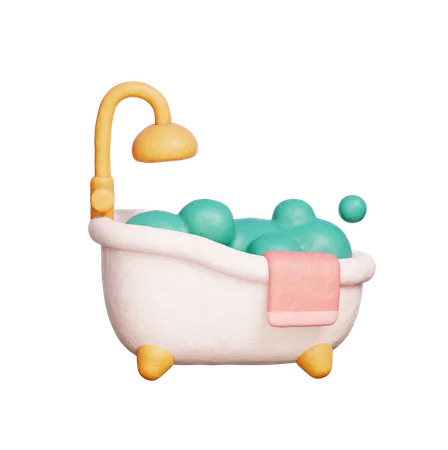 Badewanne  3D Icon