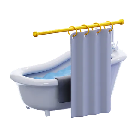 Badewanne  3D Icon