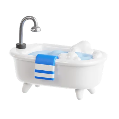 Badewanne  3D Icon