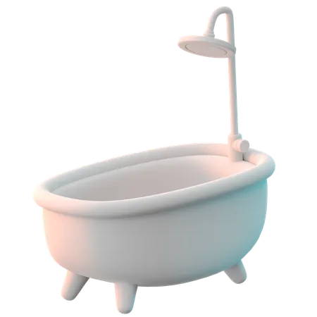 Badewanne  3D Icon