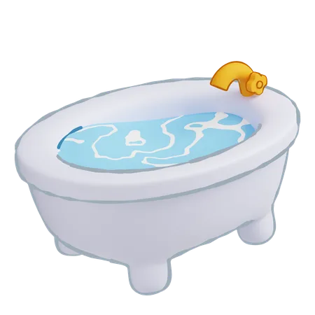 Badewanne  3D Icon