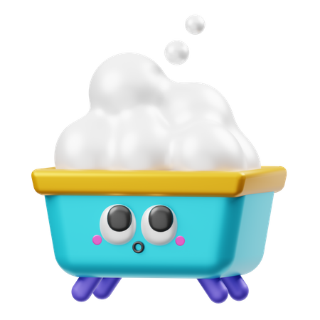 Badewanne  3D Illustration