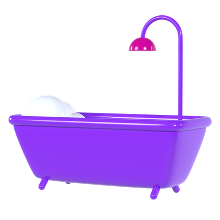 Badewanne  3D Illustration