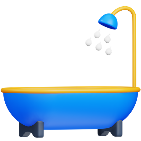 Badewanne  3D Icon