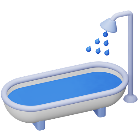 Badewanne  3D Icon