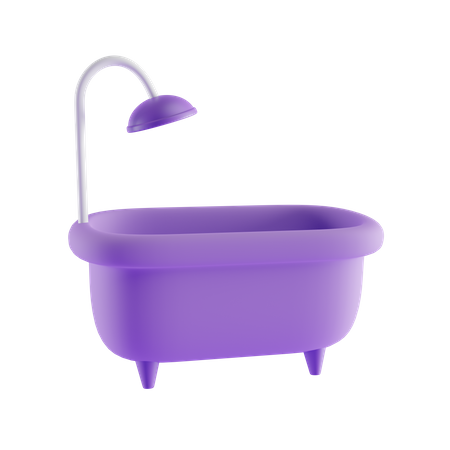 Badewanne  3D Icon
