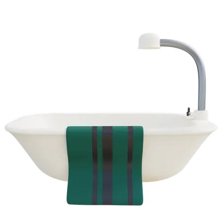 Badewanne  3D Icon