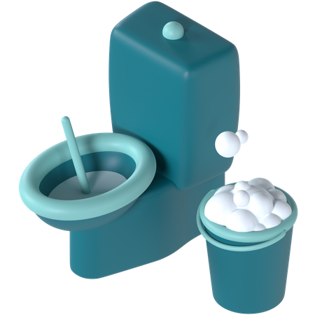 Badezimmerreinigung  3D Icon