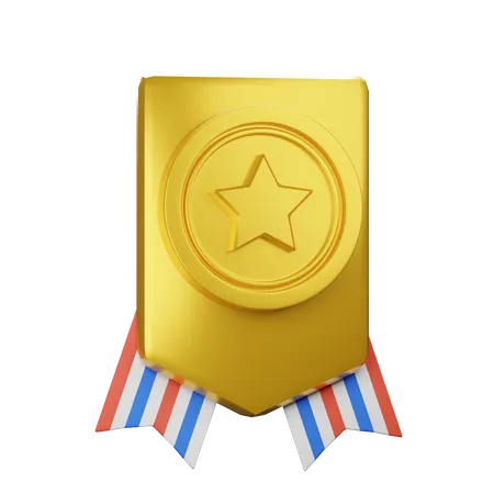 Badge 1  3D Icon