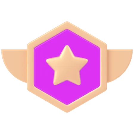 Badge  3D Icon