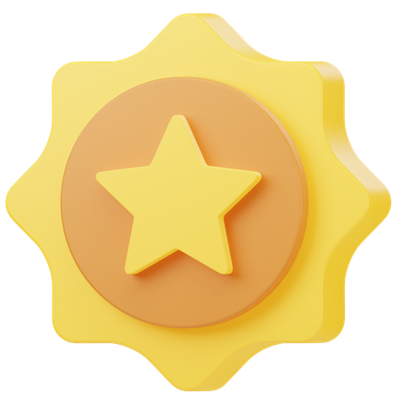 Badge  3D Icon