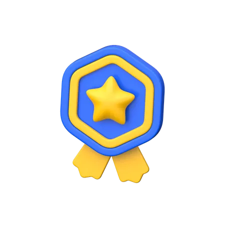 Badge  3D Icon