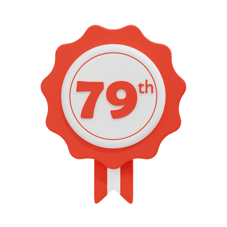 Badge 79th  3D Icon
