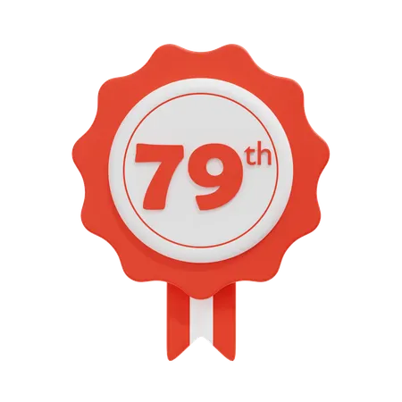 Badge 79th  3D Icon