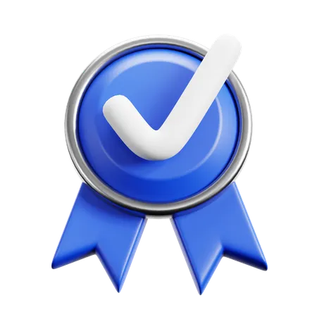 Insigne bleu  3D Icon