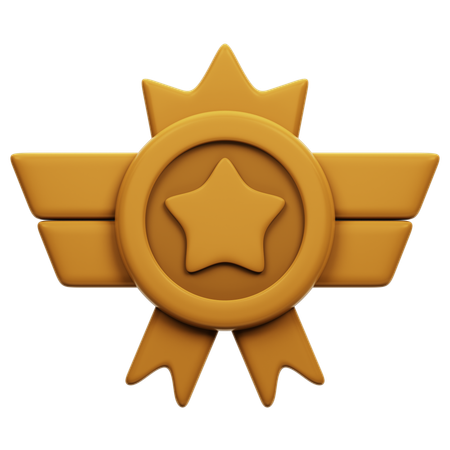 Badge Bronze  3D Icon