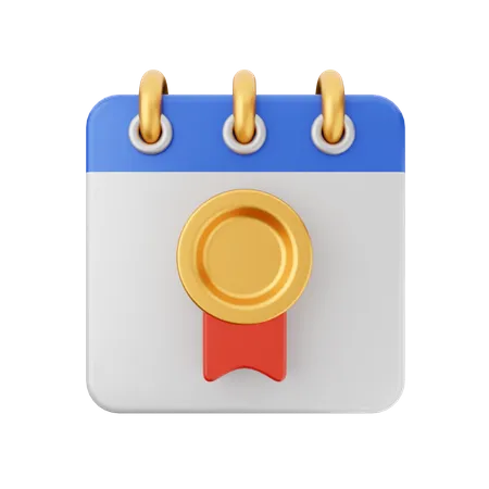 Badge Calendar  3D Icon