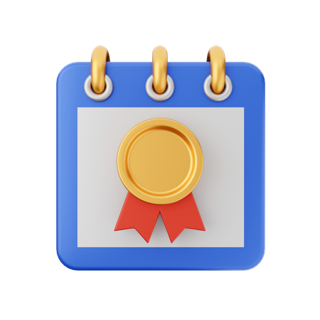 Badge Calendar  3D Icon