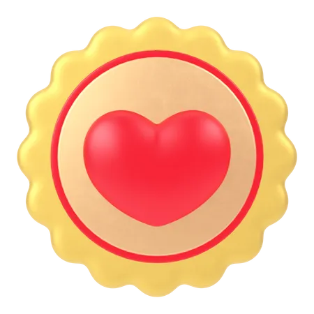 Insigne de coeur  3D Icon