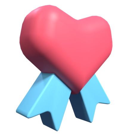 Insigne d'amour  3D Illustration