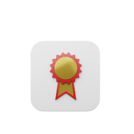 Badge de démarrage  3D Illustration