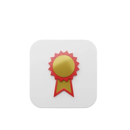 Badge de démarrage  3D Illustration