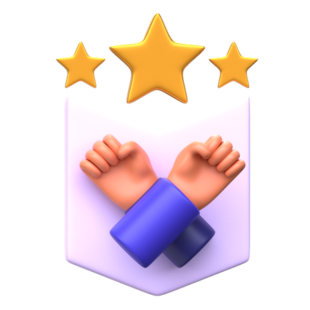 Badge de jeu coopératif  3D Icon