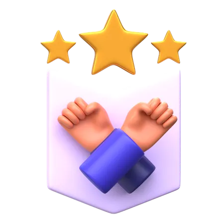 Badge de jeu coopératif  3D Icon