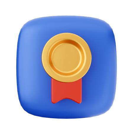 Insigne doré  3D Icon