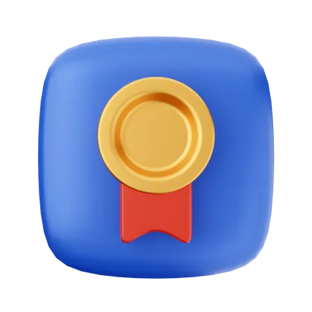 Insigne doré  3D Icon