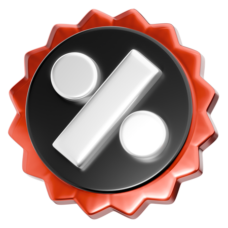 Badge de réduction du Black Friday  3D Icon