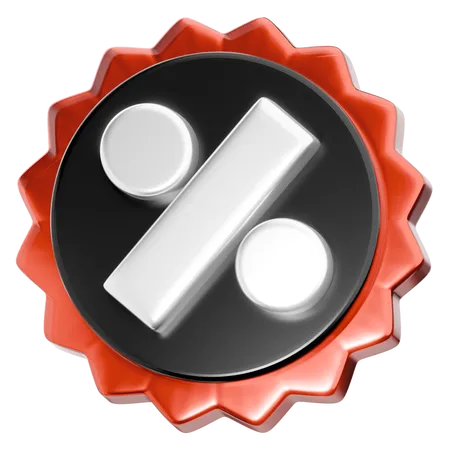 Badge de réduction du Black Friday  3D Icon