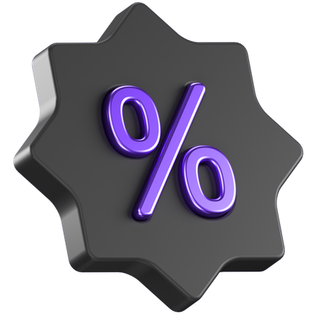 Insigne de réduction  3D Icon