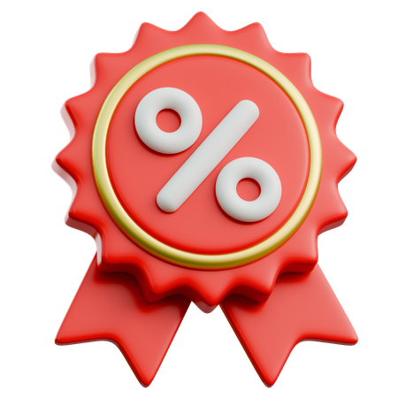 Insigne de réduction  3D Icon