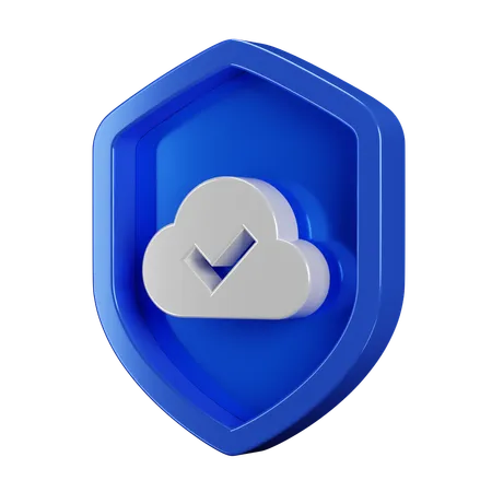 Nuage de badges de sécurité  3D Icon