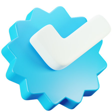 Badge de vérification Facebook  3D Icon