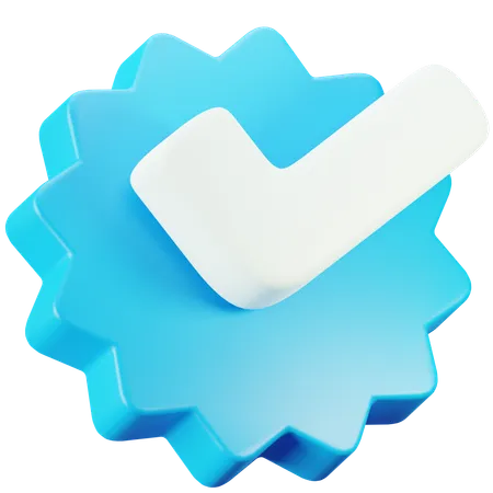 Badge de vérification Facebook  3D Icon