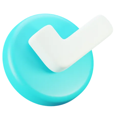 Badge de vérification tiktok  3D Icon