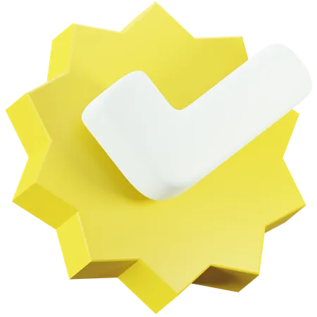 Badge de vérification Twitter  3D Icon