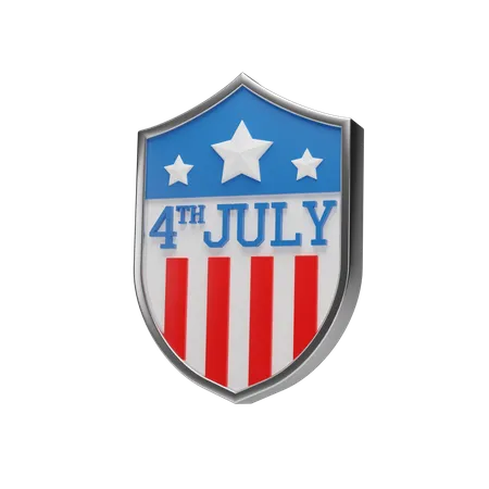 Insigne du 4 juillet  3D Icon