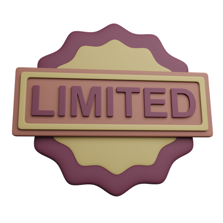 Badge en édition limitée  3D Icon