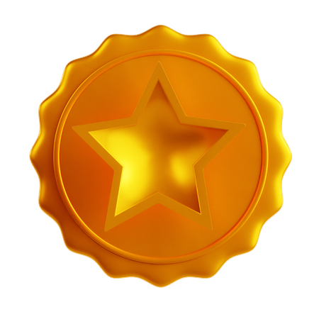 Badge étoile  3D Icon