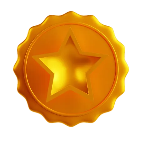 Badge étoile  3D Icon