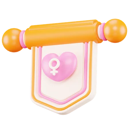 Insigne de femme  3D Icon