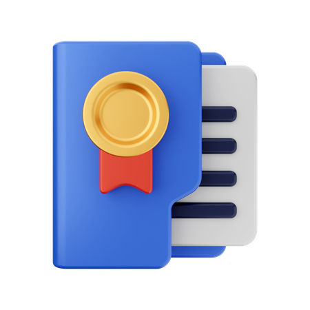 Badge Folder  3D Icon