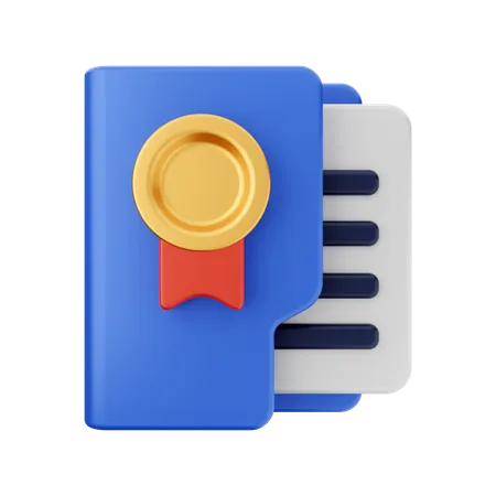 Badge Folder  3D Icon