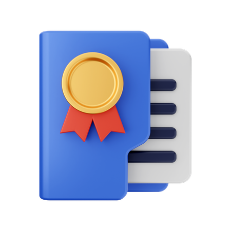 Badge Folder  3D Icon