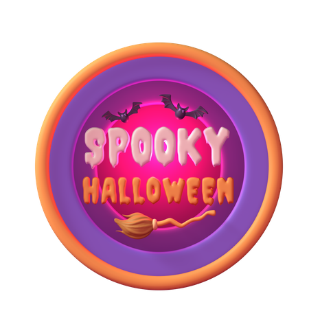 Insigne effrayant d'Halloween  3D Icon