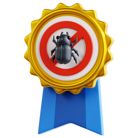 Badge de lutte antiparasitaire  3D Icon